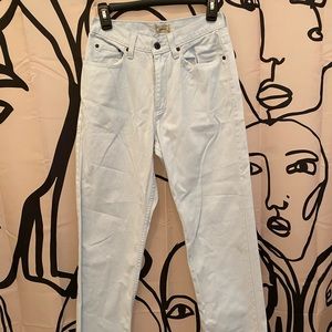 Vintage Baby Blue High Waisted LL Bean Jeans